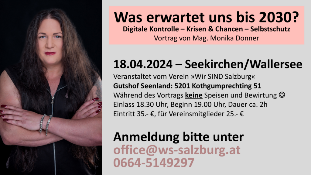 Monika Donner Vortrag Salzburg April 2024